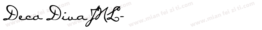Deco Diva JNL字体转换